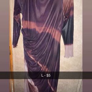 Elegant Purple and Pink Women's Dress